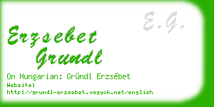 erzsebet grundl business card