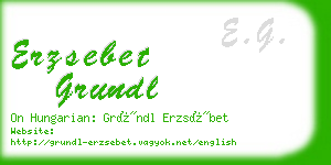 erzsebet grundl business card